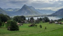 Thuner See, Schweiz, Alpine Bike Tour