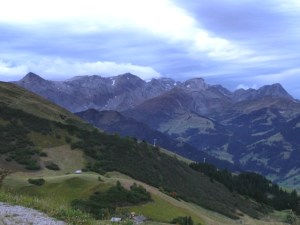 Ausblick Hahnenmoospass, Alpine Bike Tour, Schweiz