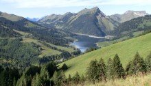 Lac de l'Hongrin, Schweiz, Alpine Bike Tour