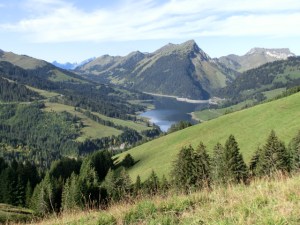 Lac de l'Hongrin, Schweiz, Alpine Bike Tour