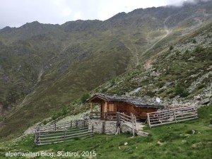 Hütte bei Goldrainer Alpe, Vinschgau, Südtirol