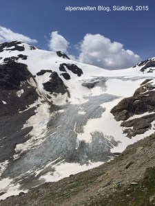 Gletscherzunge des Langenferner, Martelltal, Südtirol