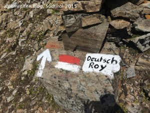 Die Taitschroi wird auch Deutsch Roy oder Cima Tedesca genannt, Vinschgau, Südtirol