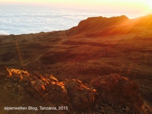 Sonnenuntergang am Kilimanjaro, Tanzania