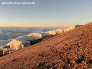 Southern Icefields im Sonnenaufgang, Kilimanjaro, Tanzania