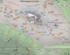 Mount Kilimanjaro climbing routes, Tanzania