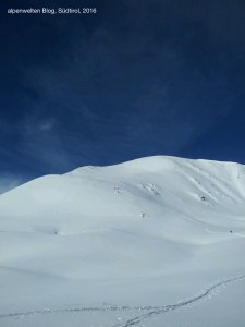 Der Osthang des Inneren Nockenkopfes im Rojental, Vinschgau, Südtirol.